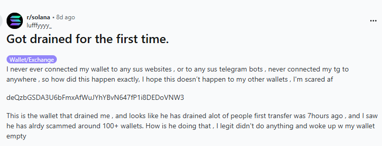 Transaction detail for victim 1